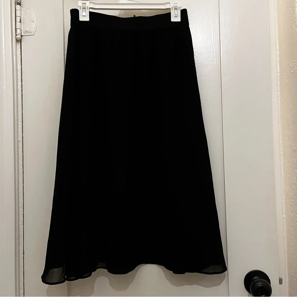 DKNY Black A-Line Women's Midi Skirt - Size M - Picture 9 of 11